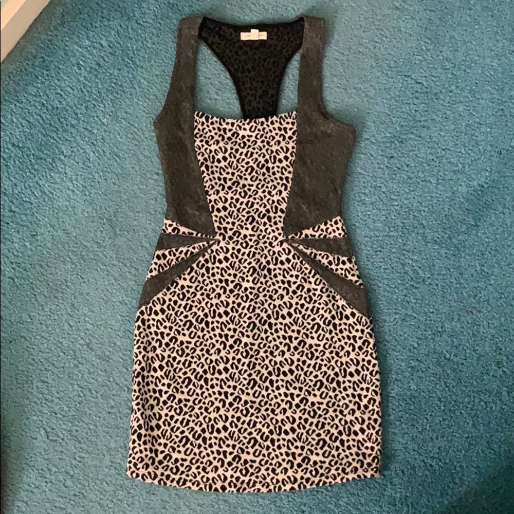 Silence + Noise Leopard print mini dress